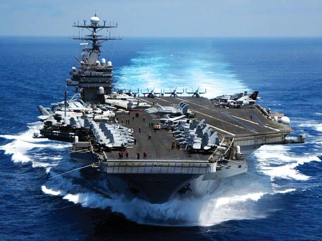 USS Carl Vinson aircraft carrier — US Navy industrial fabrication project